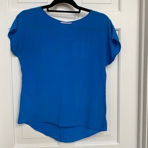 Lilly Pulitzer Blue Silk Blouse